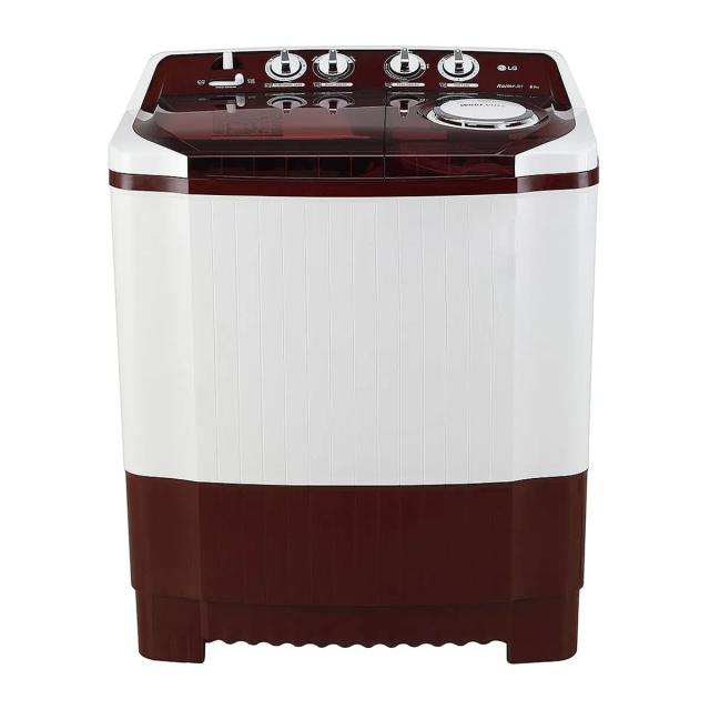 LG 8 kg 5 Star Semi Automatic Top Load Washing Machine P8035SRAZ Burgundy