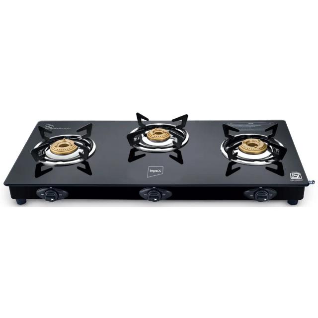 Impex SPECTA 3B NEO Glasstop Gas Stove (3 Burner)
