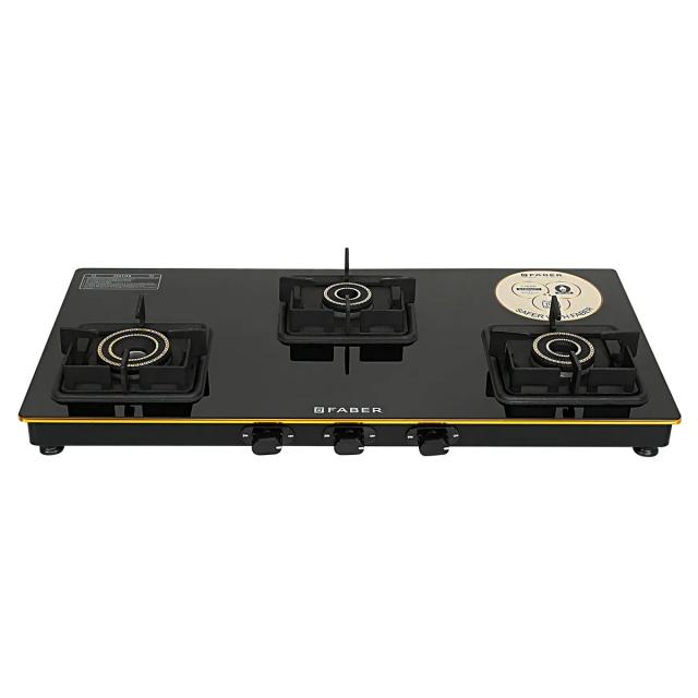Faber Prince Plus Toughened Glass Top Manual Hob (3 Burner)