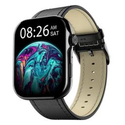 Noise ColorFit Ultra3 1.96" AMOLED Display Smart Watch,Leather Black