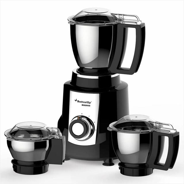 Butterfly Magnum 1.2 HP Mixer Grinder  3 Jar Black