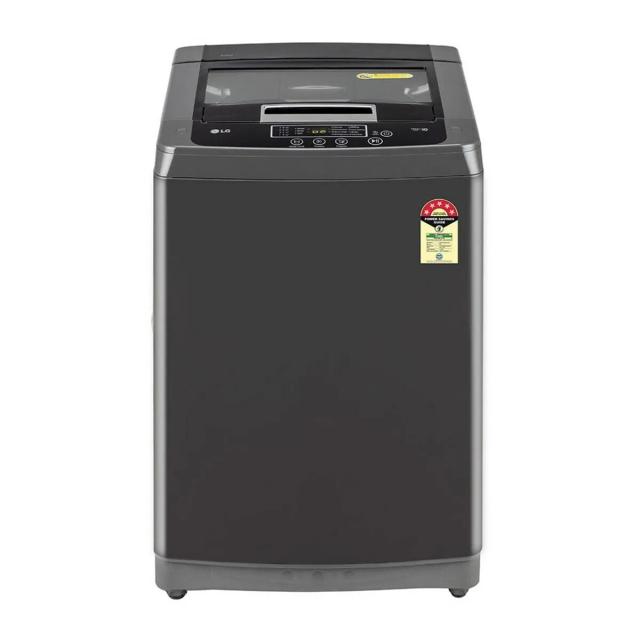 LG 8 kg 5 Star Fully Automatic Top Load Washing Machine T80SKMB1Z Midlle Black