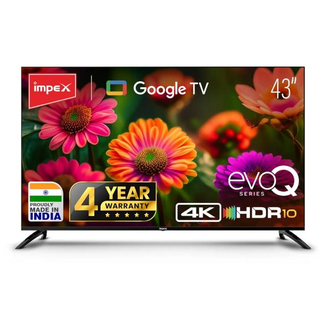 Impex Ultra HD 4K LED Smart Google TV evoQ 43S4RLC2 108 cm (43 inch)