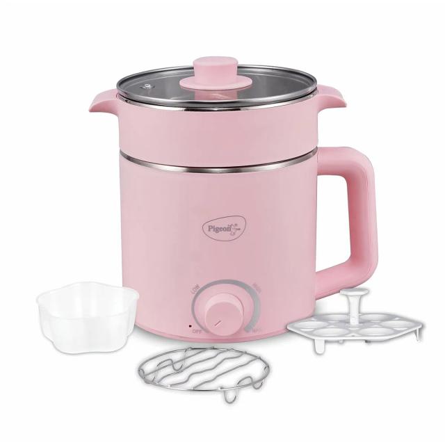 Pigeon Swift Plus Multi-Cook Kettle 1.5L Pink