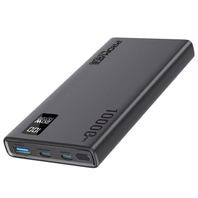 Promate Bolt-10PD Ultra-Slim Portable Power Bank 10000mAh Black