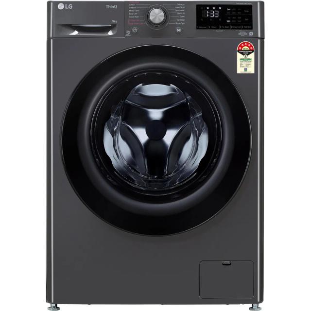 LG 9 Kg Fully Automatic Front Load Washing Machine FHB1209Z4B Platinum Black