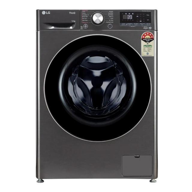 LG 12Kg Fully Automatic Front Load Washing Machine FHP1412Z9B Platinum Black