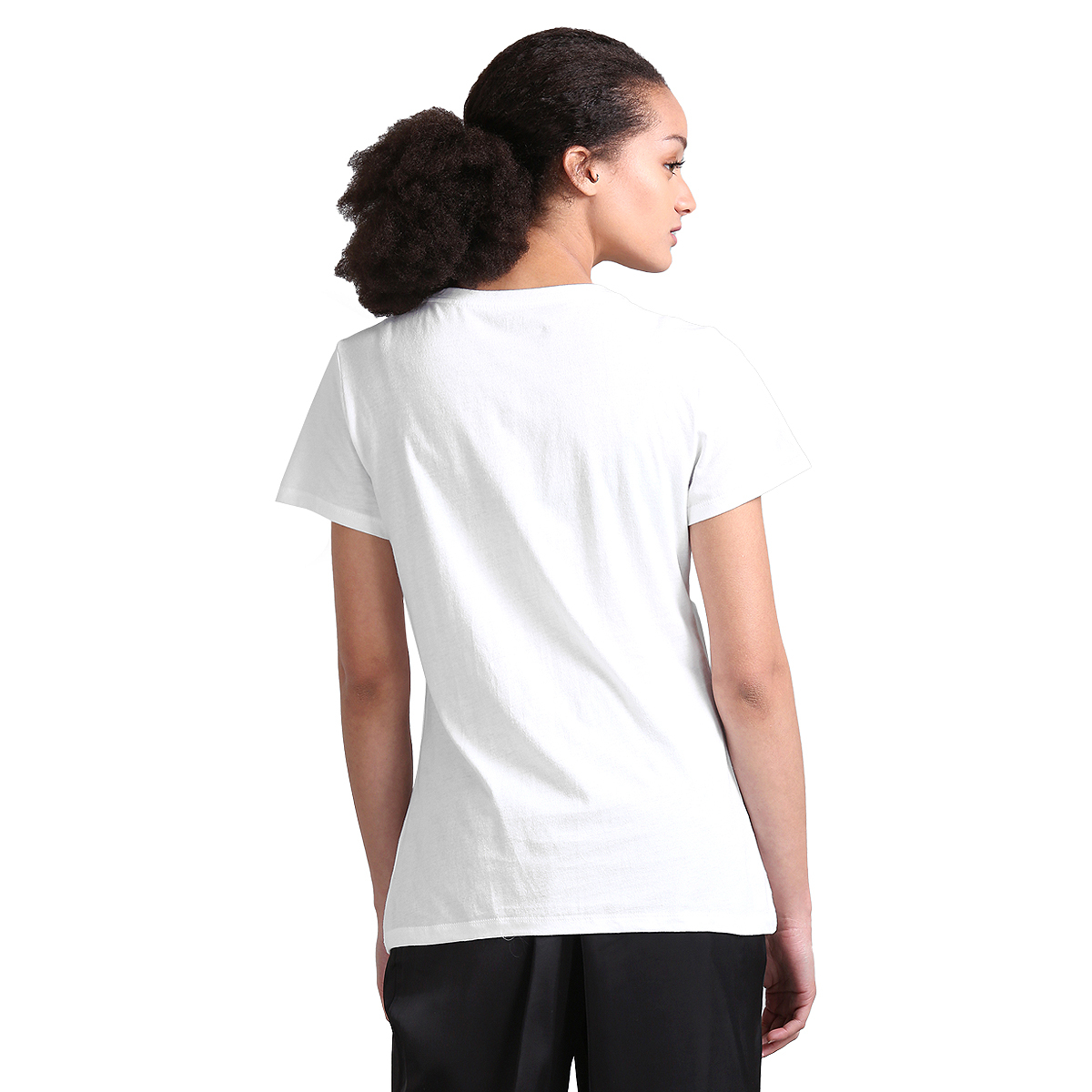 Gap Solid Color Regular Fit Round Neck T-Shirt Styled with Logo Graphic At Chest - White