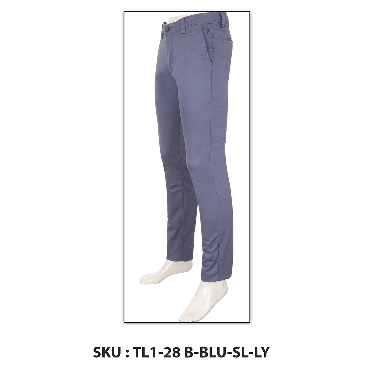 Classic Polo Mens Trousers Tl1-28 B-Blu-Sl-Ly Blue 34