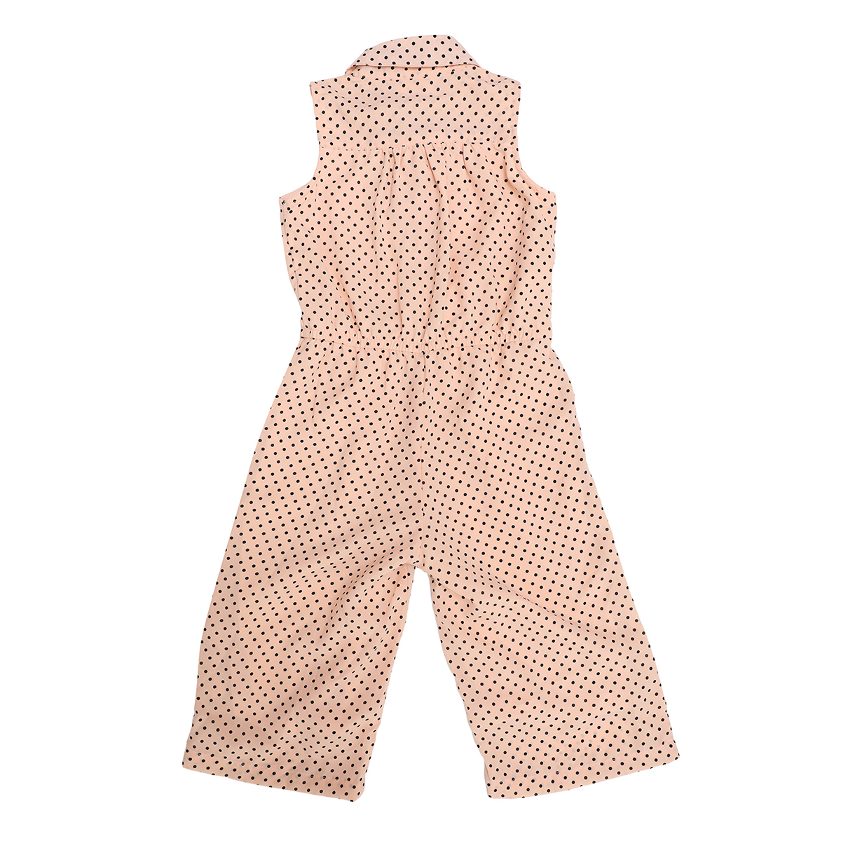 Doodle Girls Ankle/Full Length Jumpsuit Casual Dress- Peach- 4Y