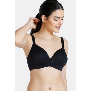 Zivame True Curv Padded Non Wired Full Coverage Super Support Bra - Anthracite - DD Cup