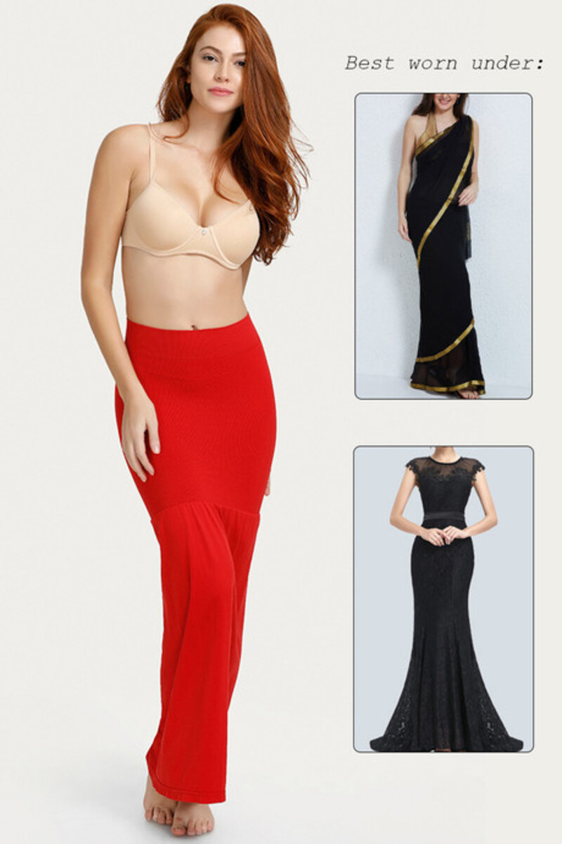 Buy Zivame Medium Control Mermaid Saree Shapewear - Red Online - Lulu  Hypermarket India