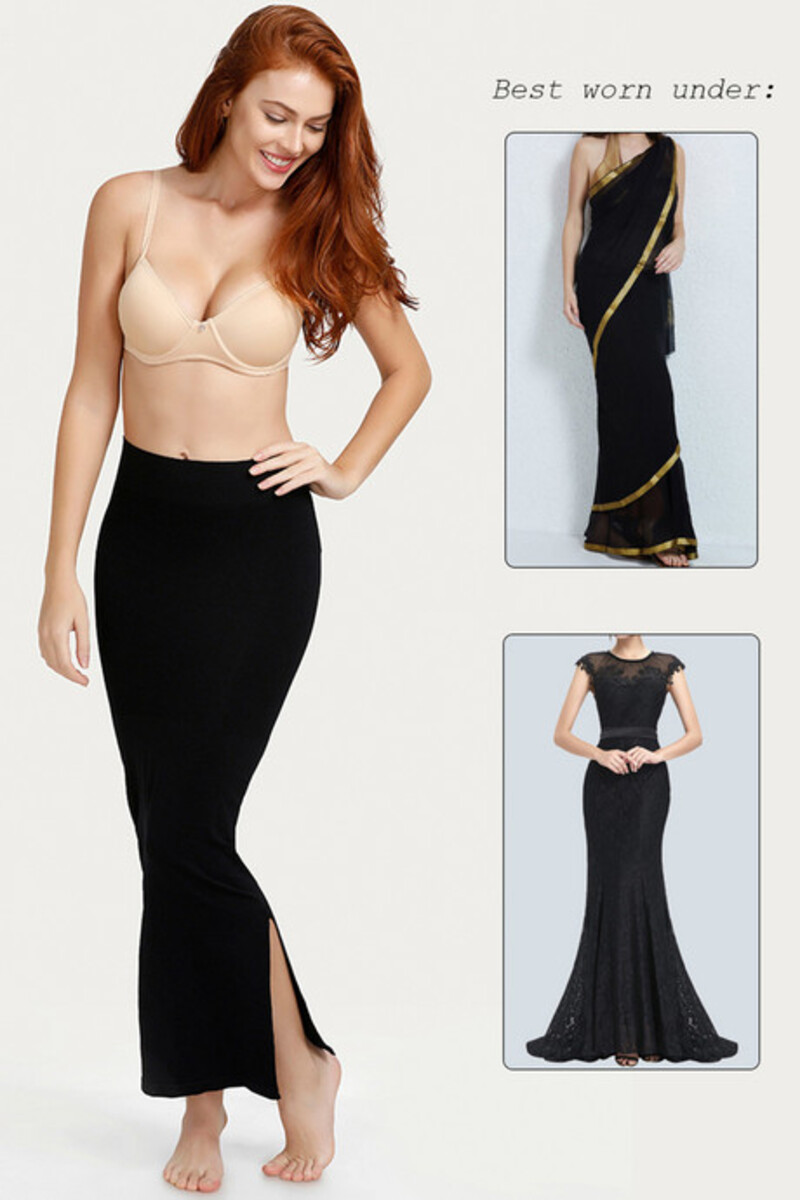 Buy Zivame Medium Control Mermaid Saree Shapewear - Black Online - Lulu  Hypermarket India