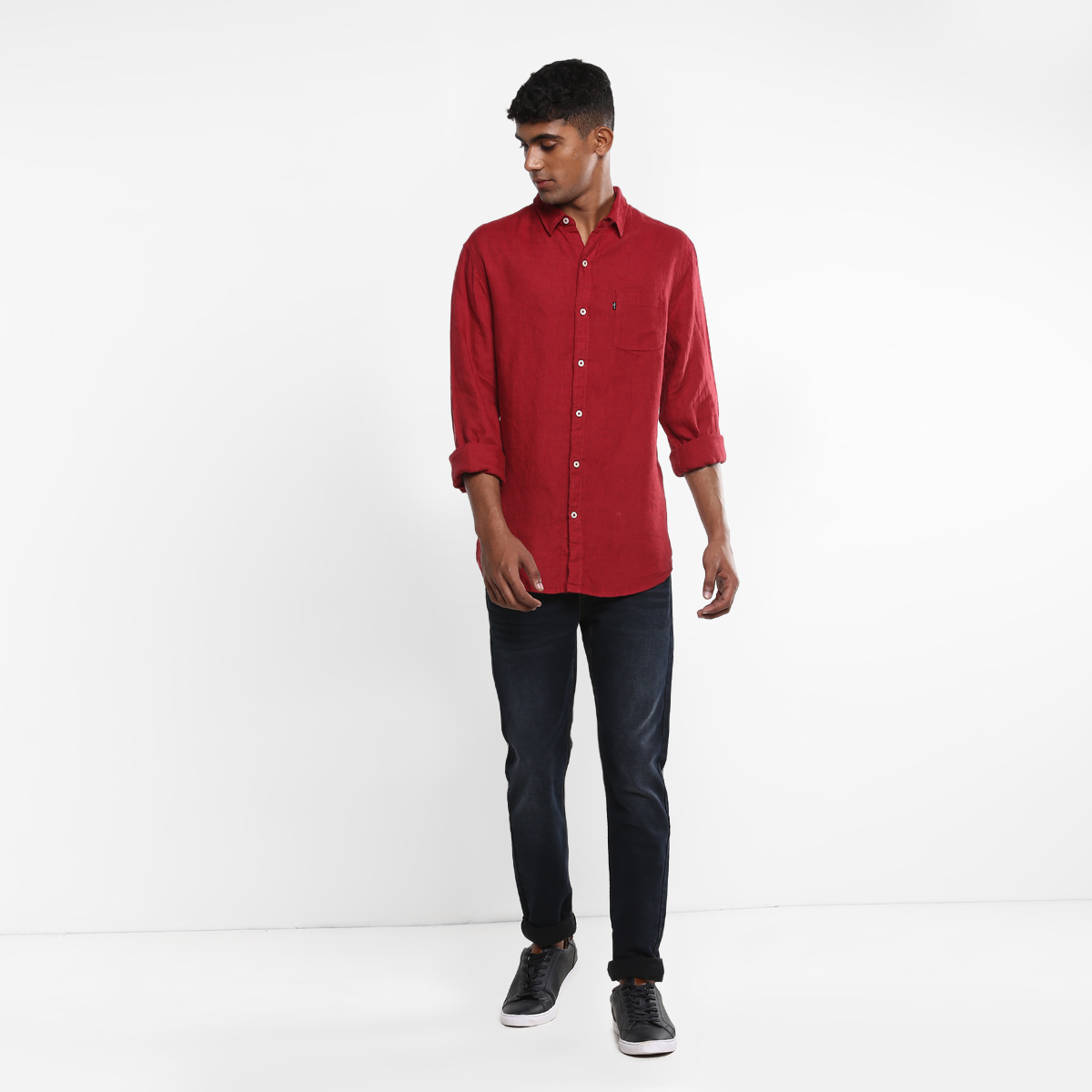 LEVIS MEN Casual Shirt 32864-0081 Red Extra Large