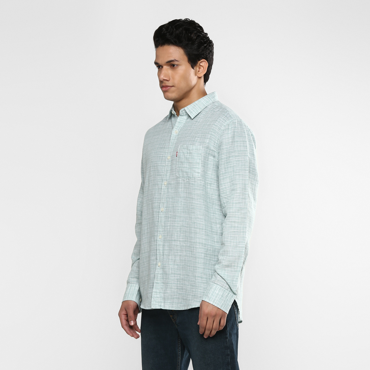 LEVIS MEN Casual Shirt 32874-0219 Green Extra Large