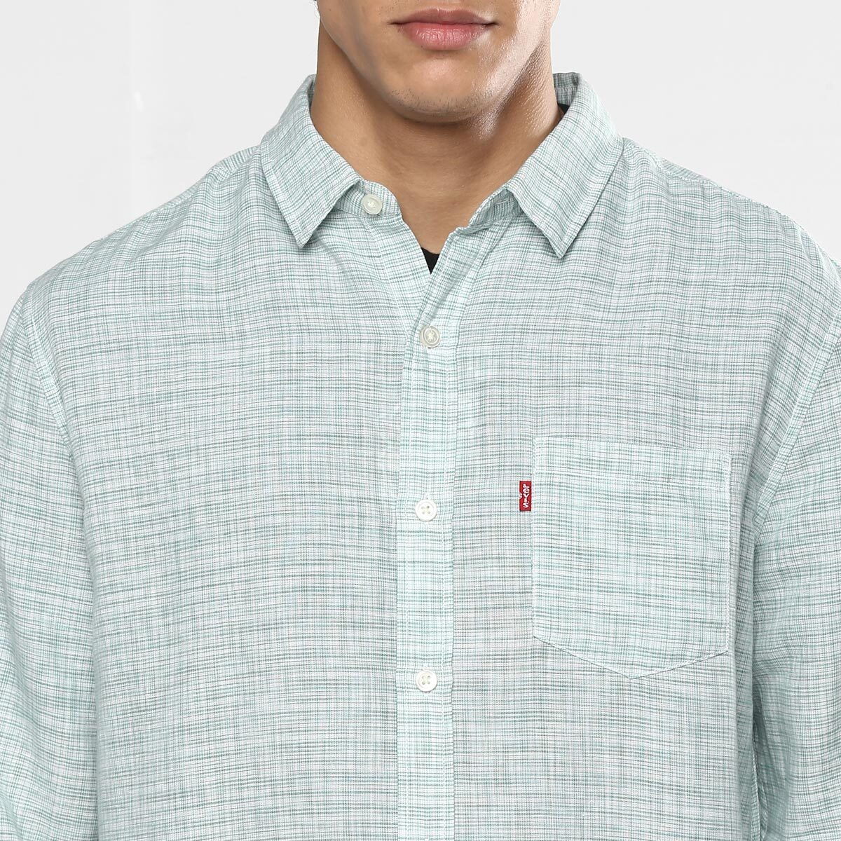 LEVIS MEN Casual Shirt 32874-0219 Green Extra Large