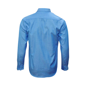 OXEMBERG Men Formal Shirt LOXS3316F Long Sleeve  Blue