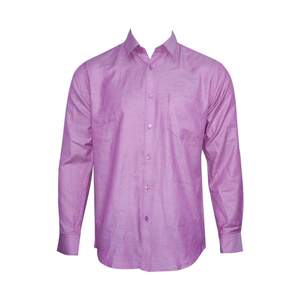 OXEMBERG Men Formal Shirt LOXS3316F Long Sleeve  Fuschia