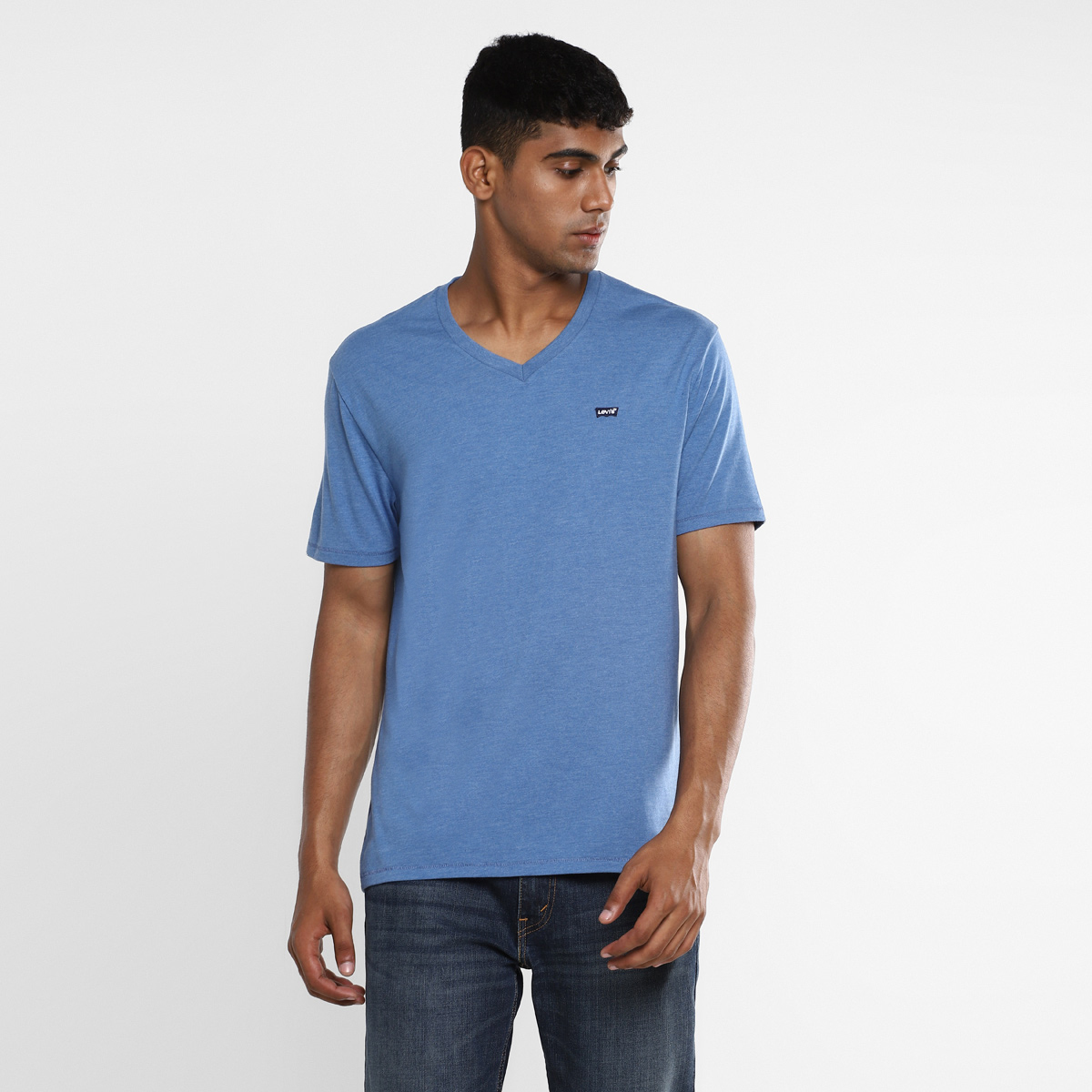 Buy LEVIS MEN Polo T-Shirt 17076-0045 Blue Large Online - Lulu Hypermarket  India