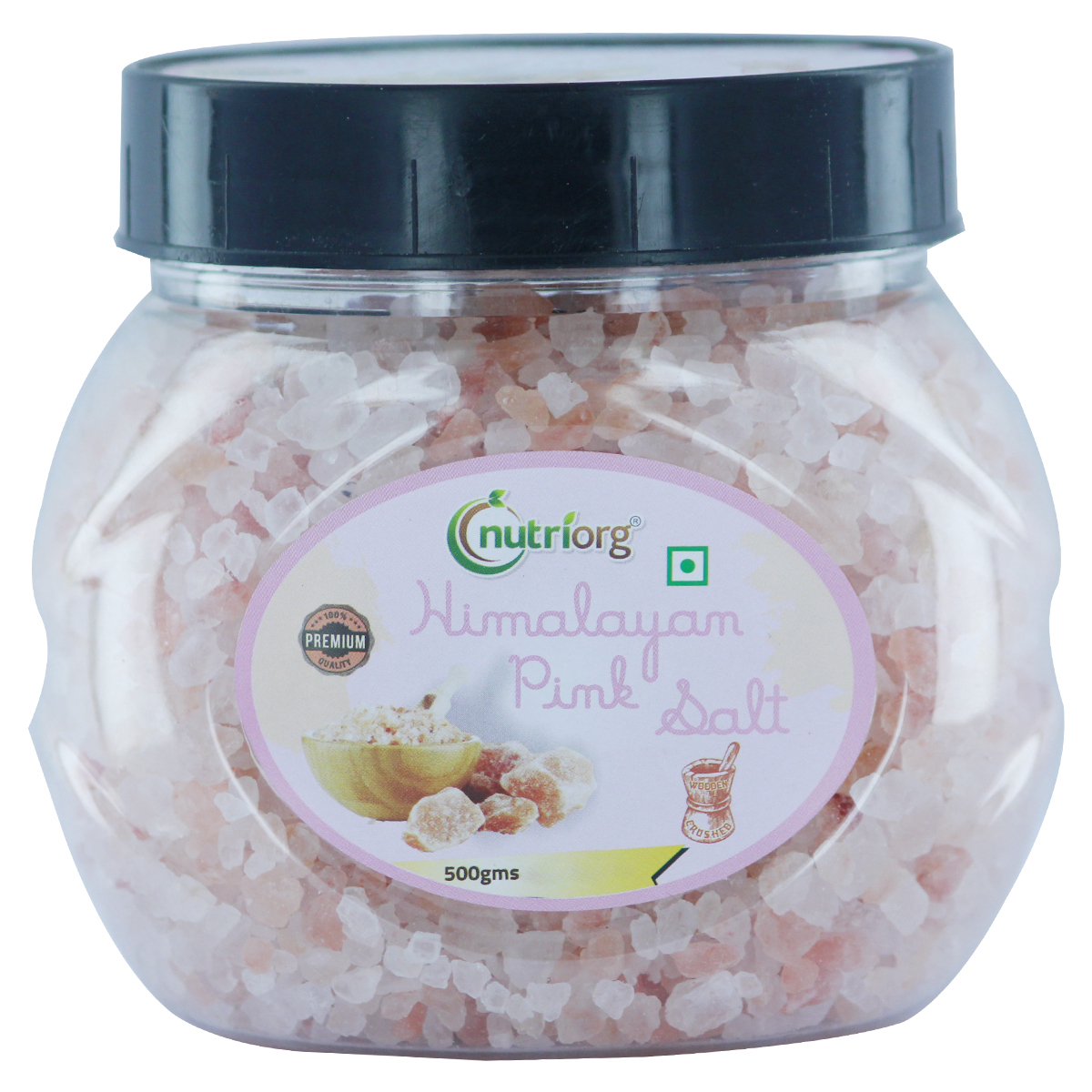 Nutriorg Himalayan Pink  Salt Crystal 500g