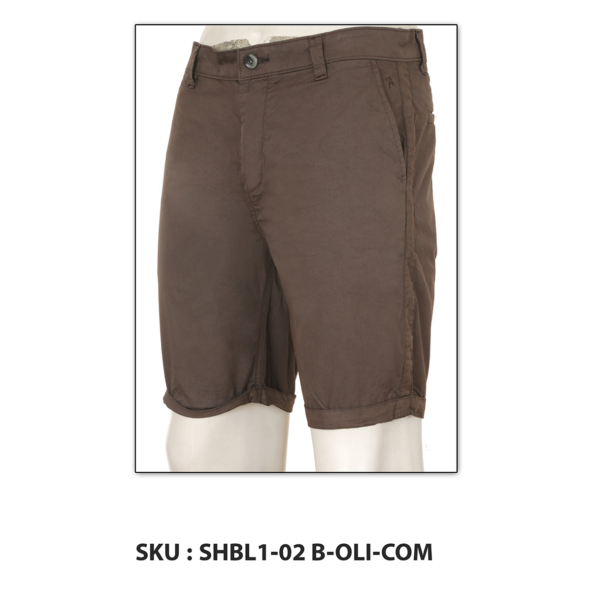 Classic Polo Mens Shorts Shbl1-02 B-Oli-Com Brown 34