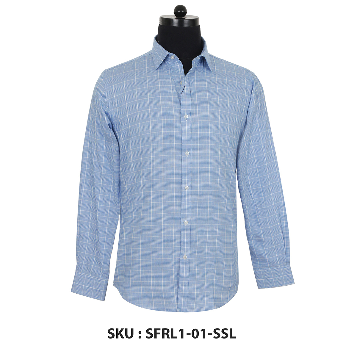 Classic Polo Mens Woven Shirt Sfrl1-01-Ssl Blue XXL