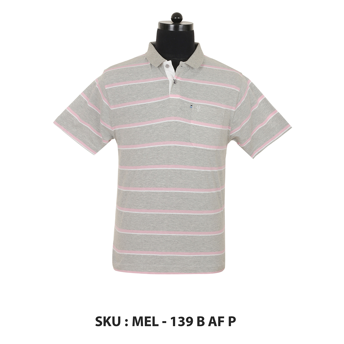 Classic Polo Mens T Shirt Mel - 139 B Af P Grey XXL