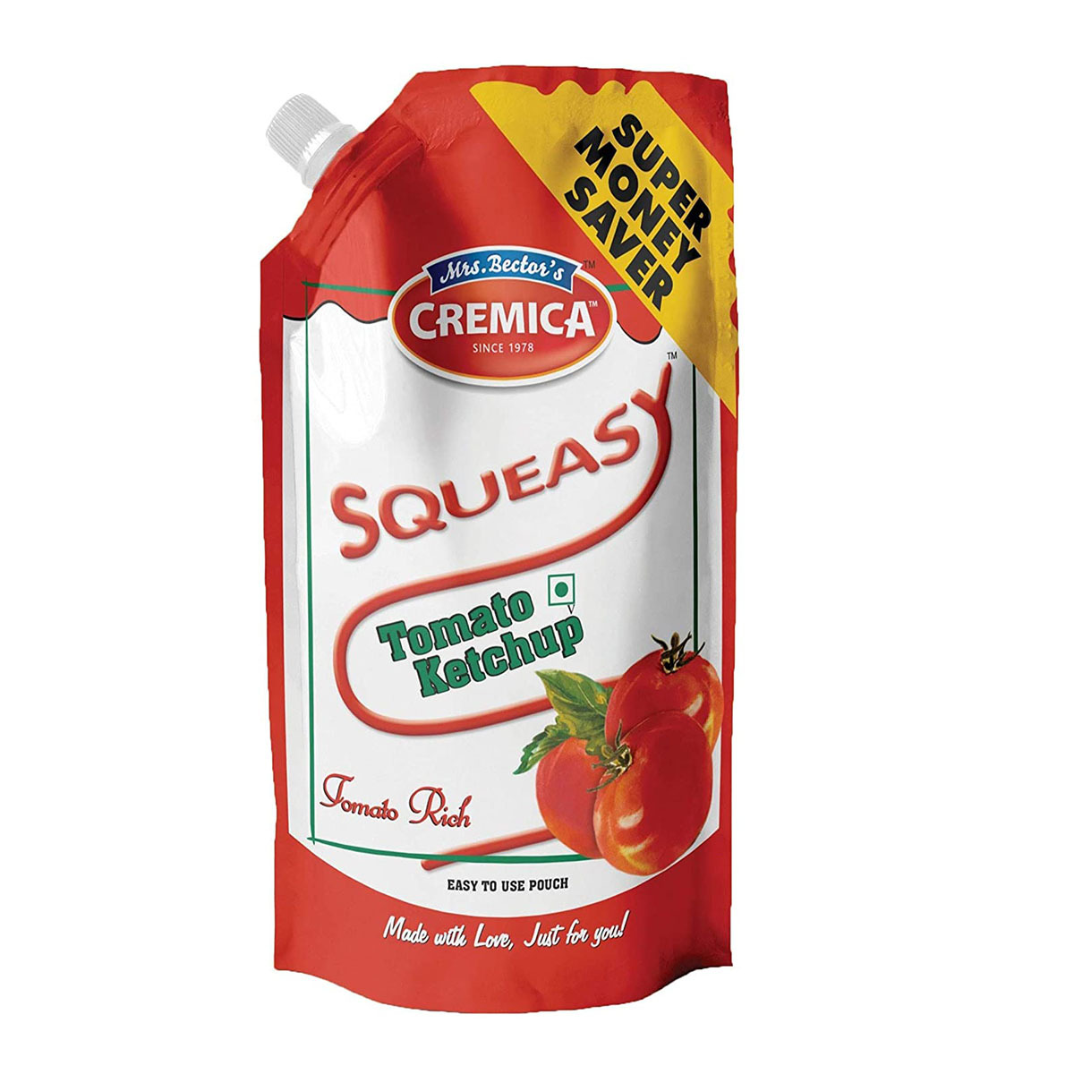 Cremica Tomato Ketchup Squeasy Packet 200g