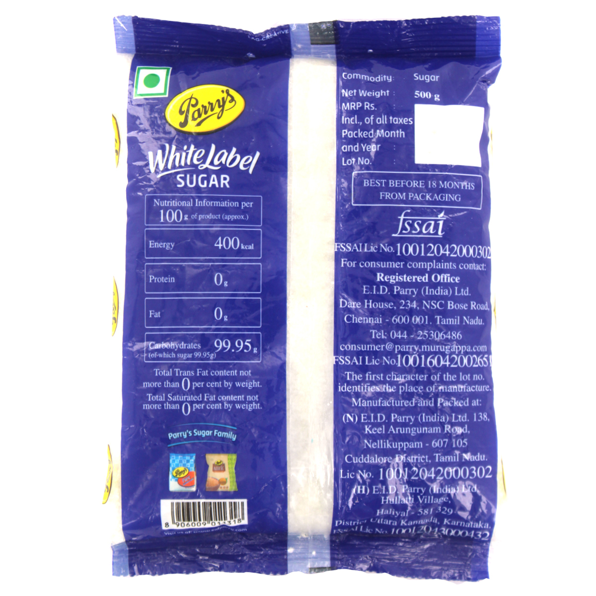 Parrys Sugar White Label 500gm