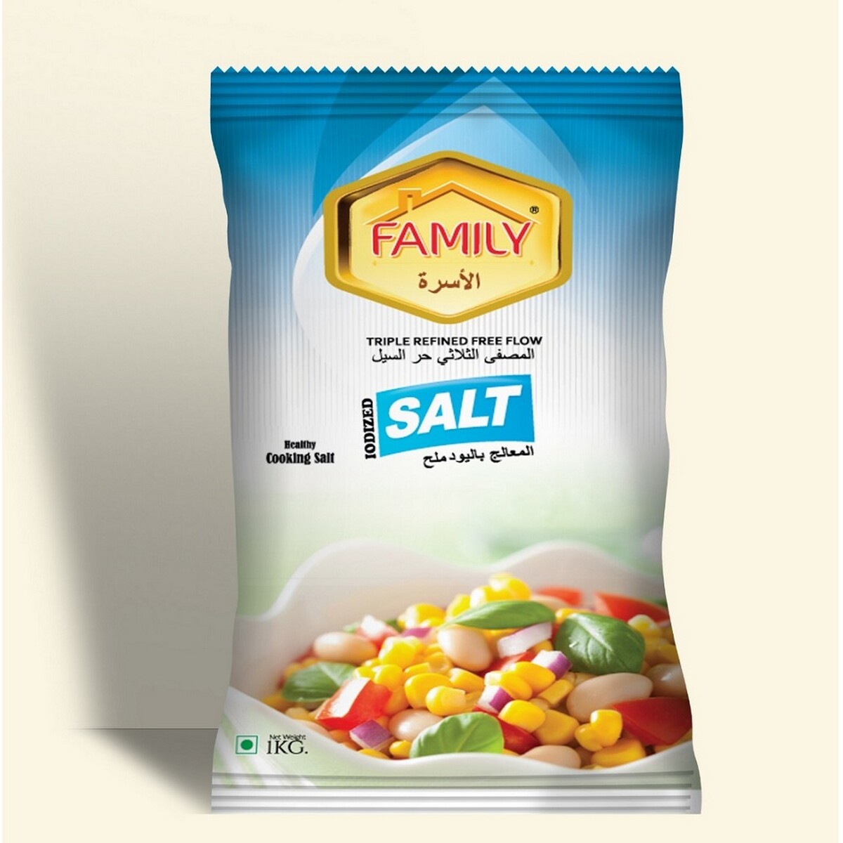 Family Refined Free Flow Salt 1kg