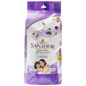 Santoor  Hand Wash Creme 180ml 1+1