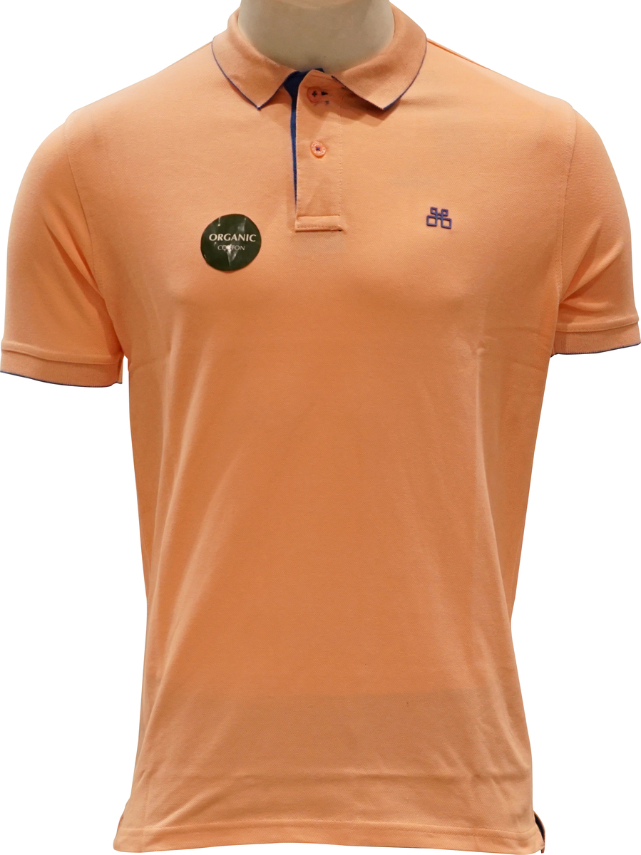 Debakers Mens Polo T-Shirt Apricot Blush Large