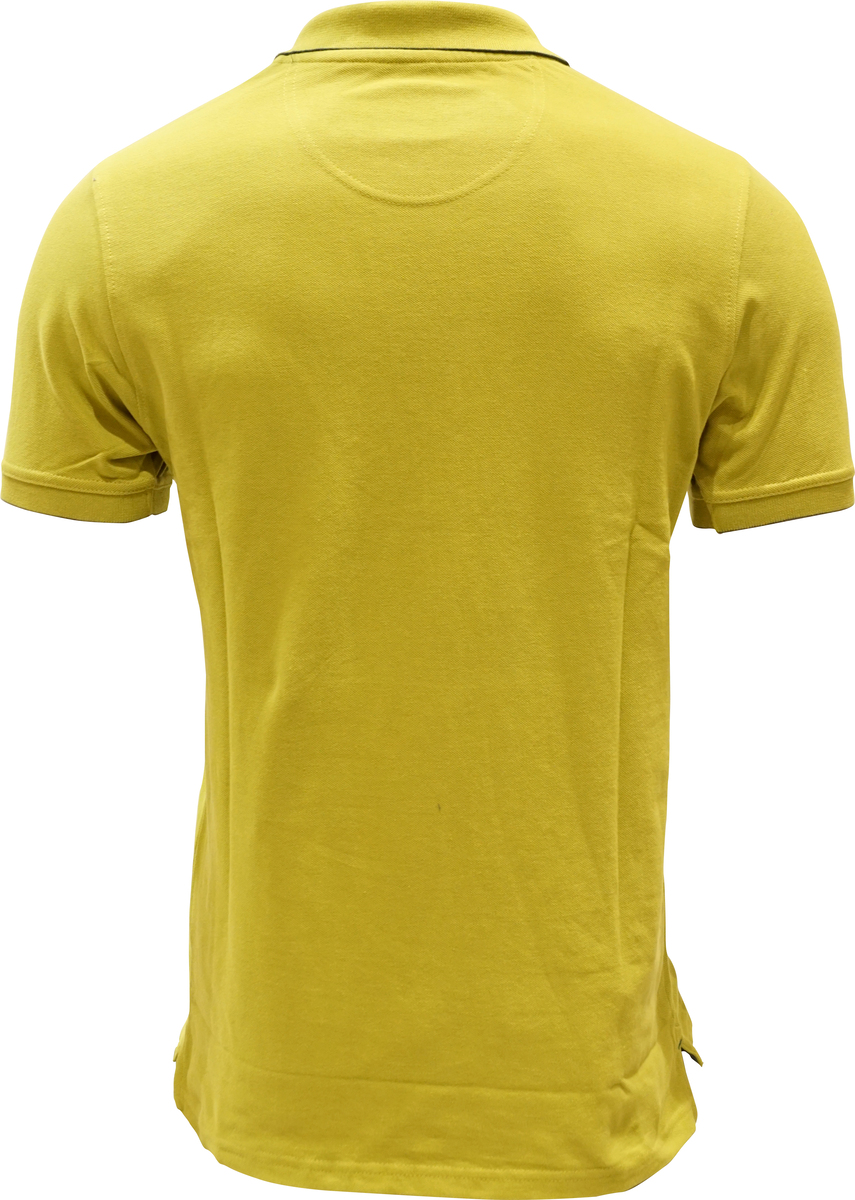 Debakers Mens Polo T-Shirt Golden Lime Medium