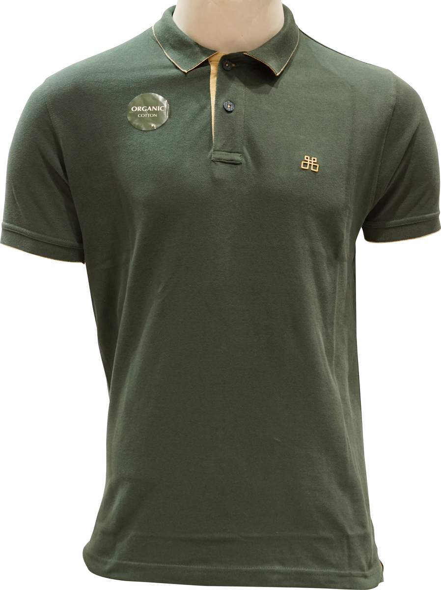 Debakers Mens Polo T-Shirt Jungle Green Medium