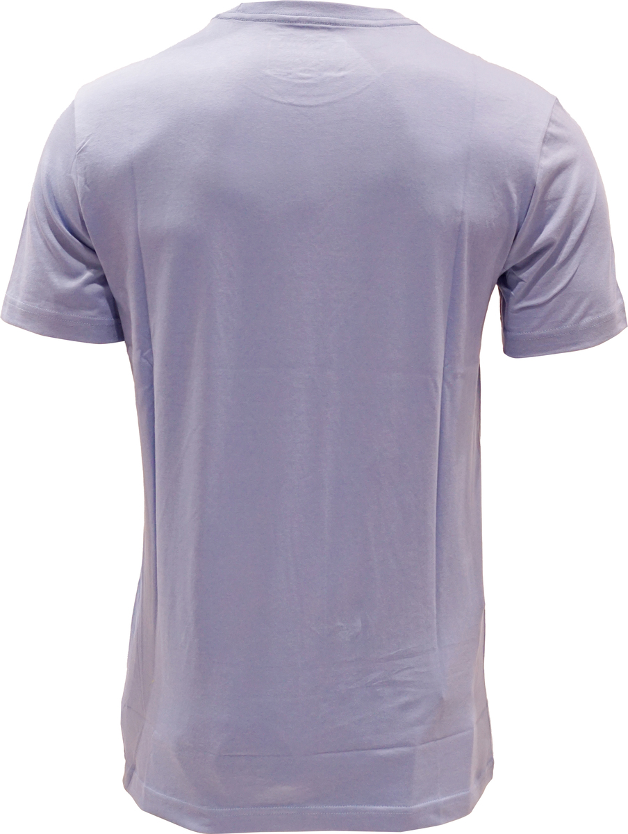 Debakers Mens Round Neck T-Shirt Lichen Blue Medium