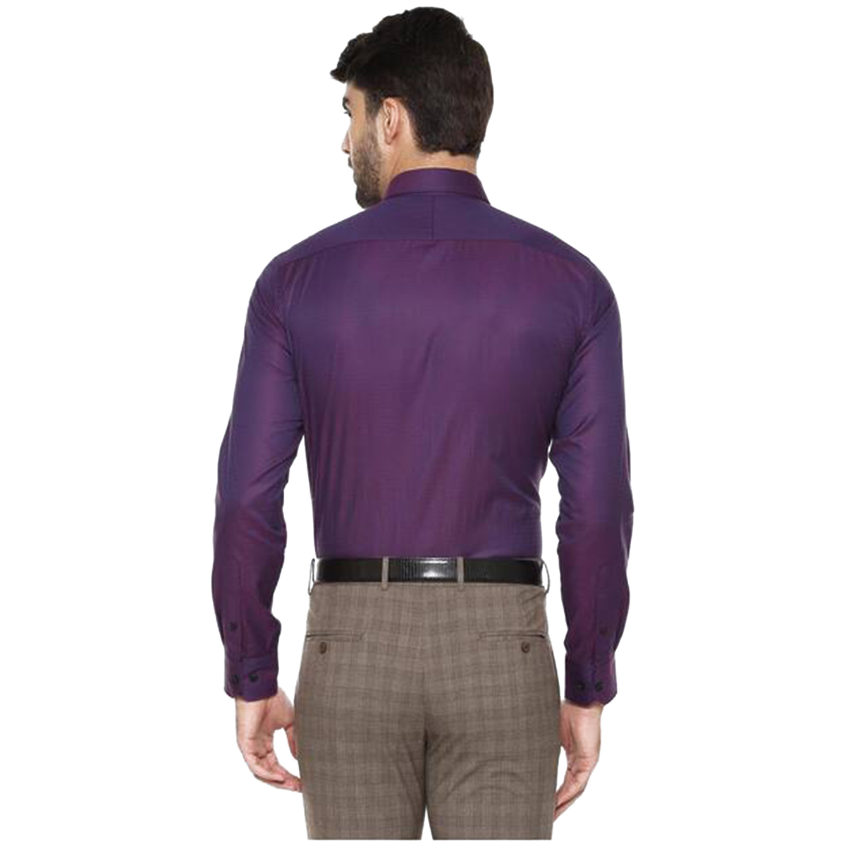 Louis Philippe Men Shirt LPSFMCLBD67040 Purple 42
