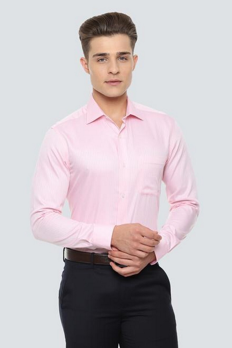 Louis Philippe Men Shirt LPSFMCLPU97007 Pink 40