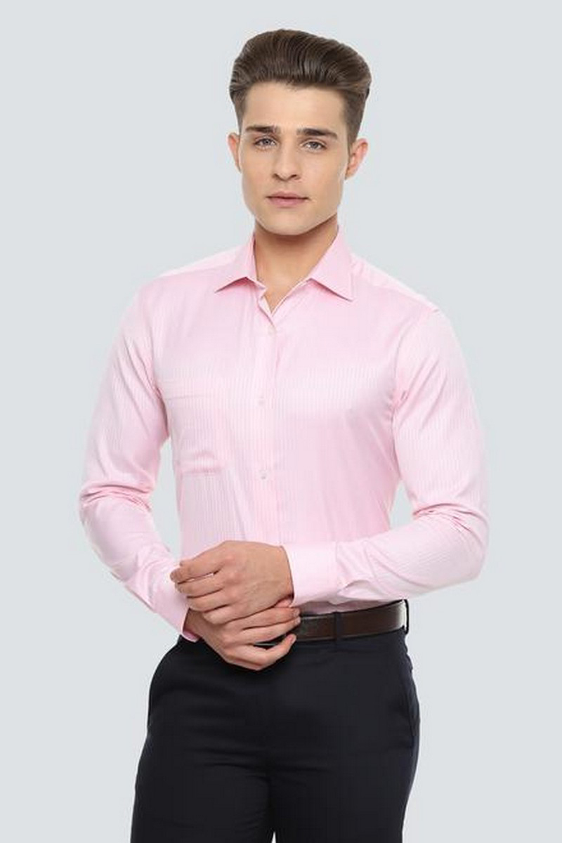 Louis Philippe Men Shirt LPSFMCLPU97007 Pink 42