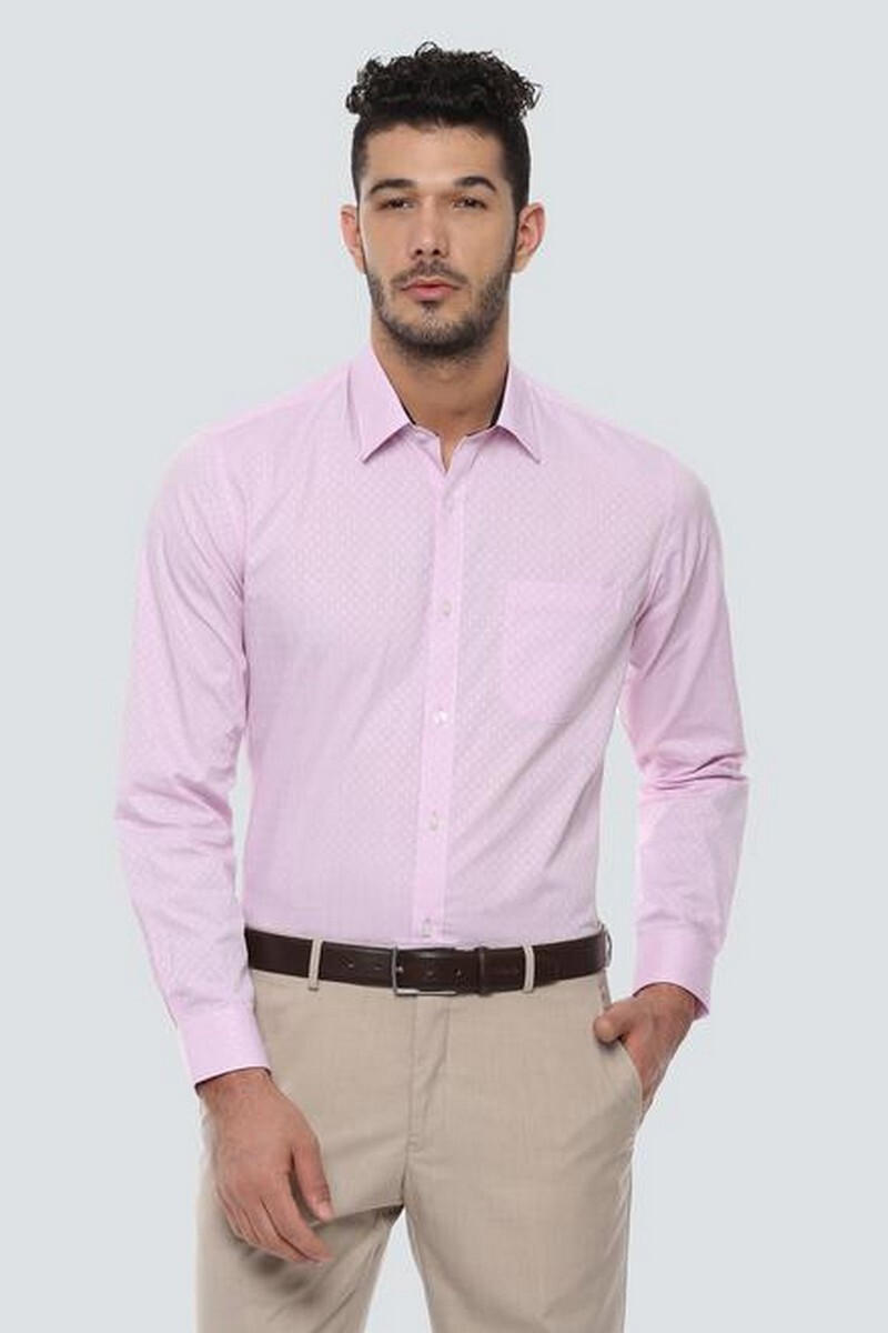 Louis Philippe Men Shirt  LPSFMSLBA29450 Pink39