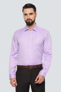 Louis Philippe Men Shirt LPSFMSLBG42021 Purple