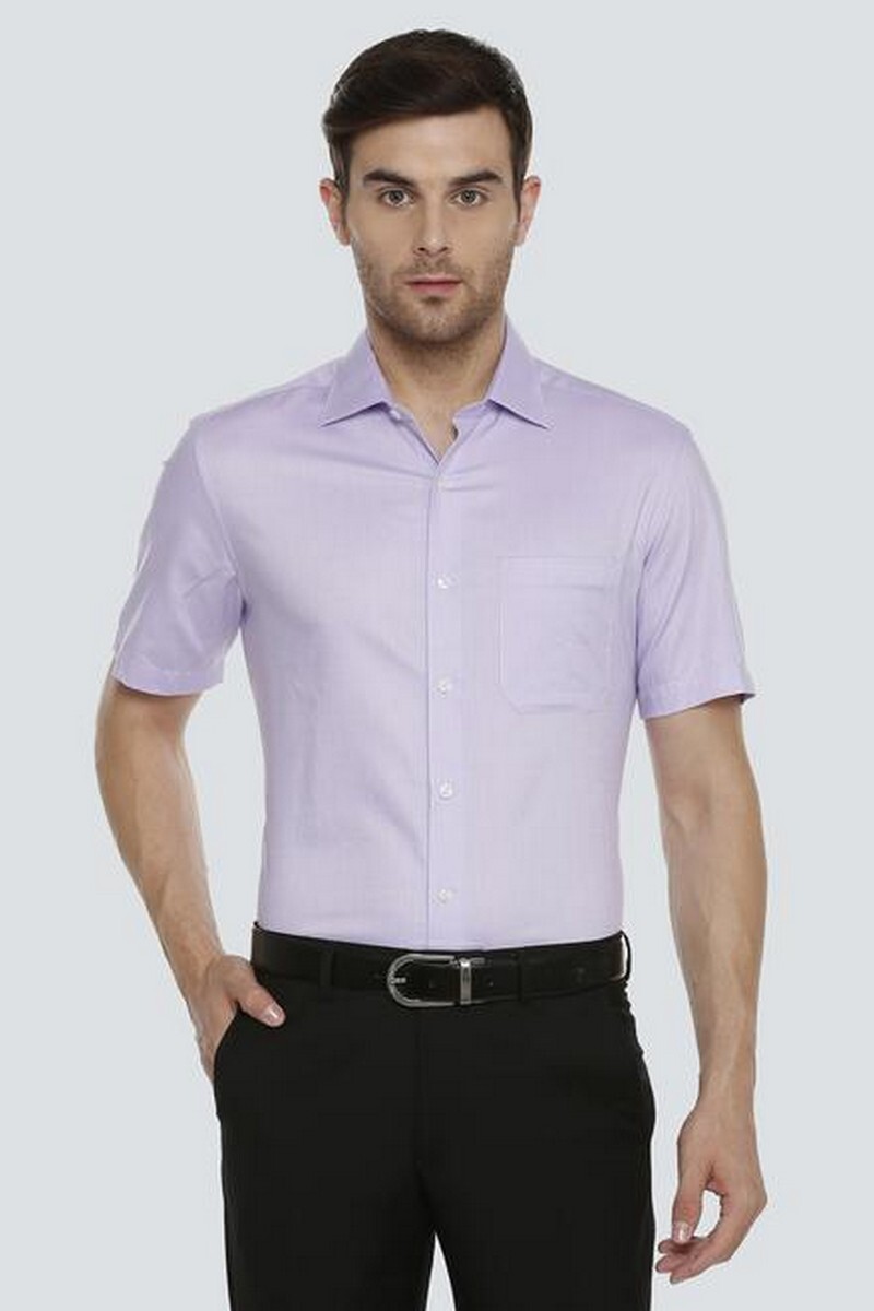 Louis Philippe Men Shirt LPSHMCLBR51530 Purple 44