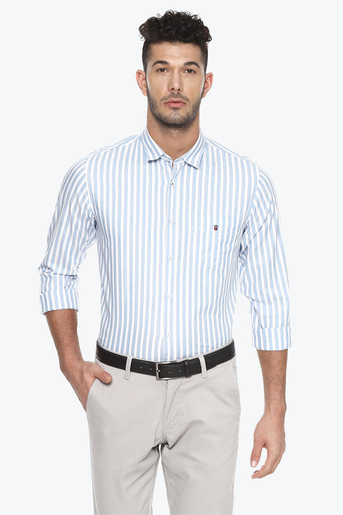 Buy Louis Philippe Men Shirt LYSFCSSBF23899 Blue 39 Online - Lulu Hypermarket India