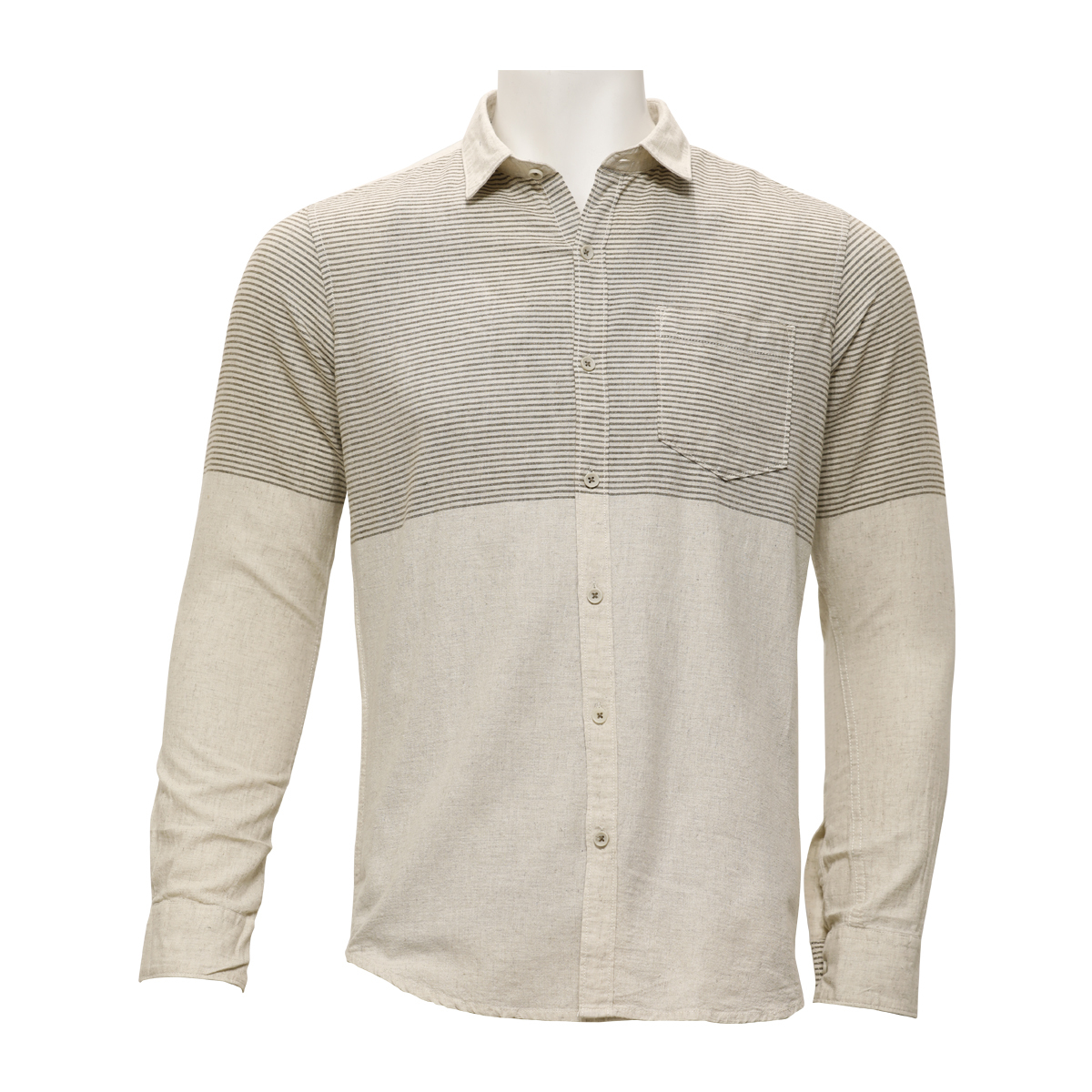Marco Donateli Mens Casual Shirt Ls 1000711 Natural
