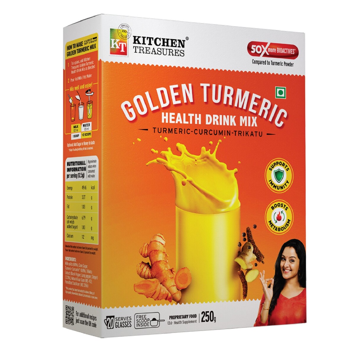 Kitchen Treasures Golden Turmeric Health Drink Mix 250g