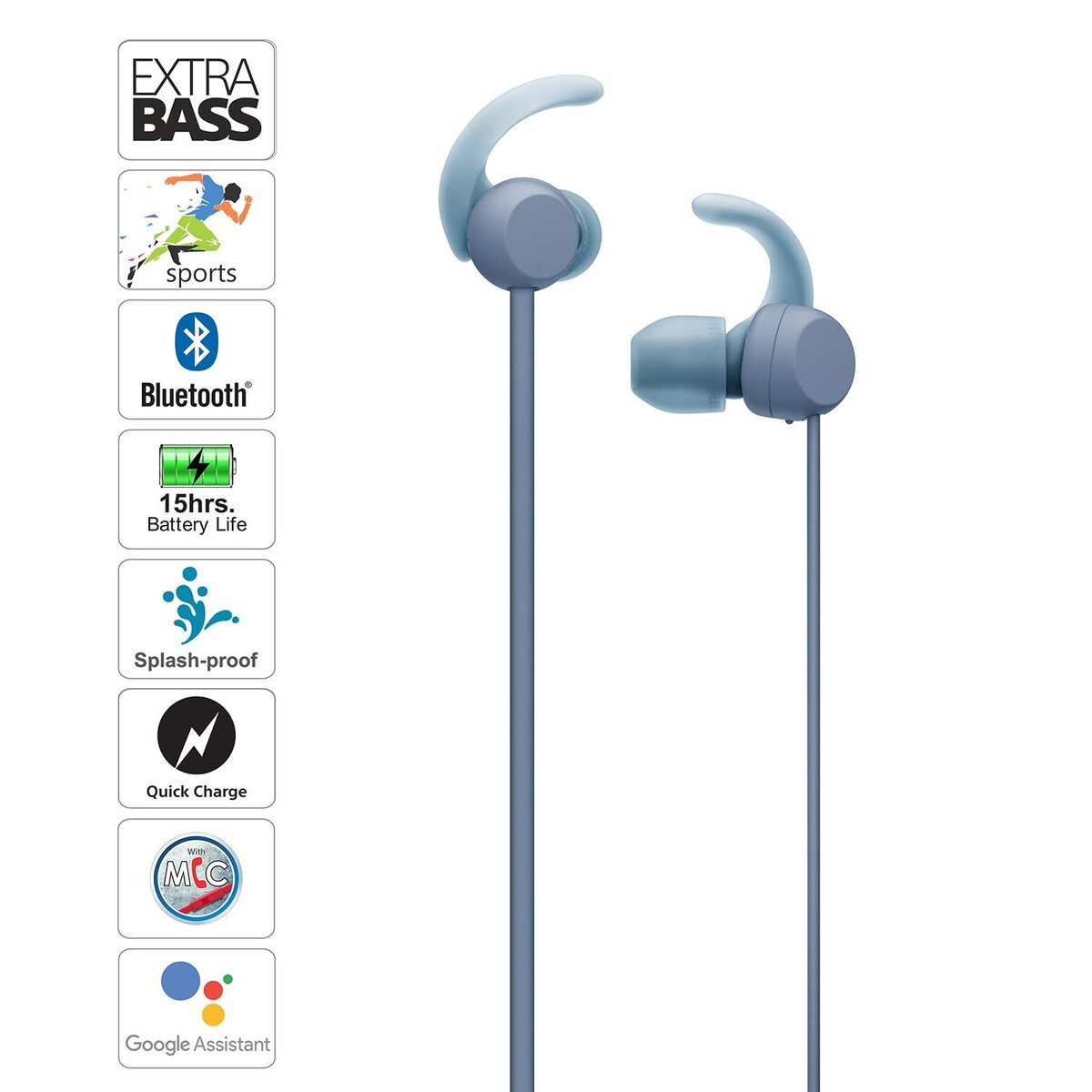 Sony WI-SP510 Wireless In-Ear Headphones Blue