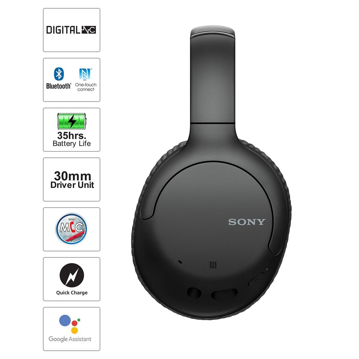 Sony WH-CH710N Noise Cancelling Wireless Headphone Black