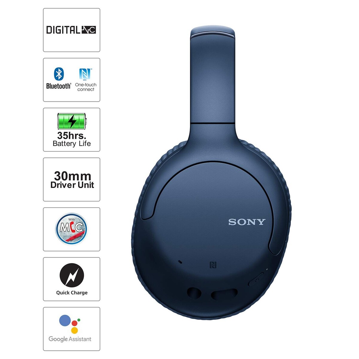 Sony WH-CH710N Noise Cancelling Wireless Headphone Blue