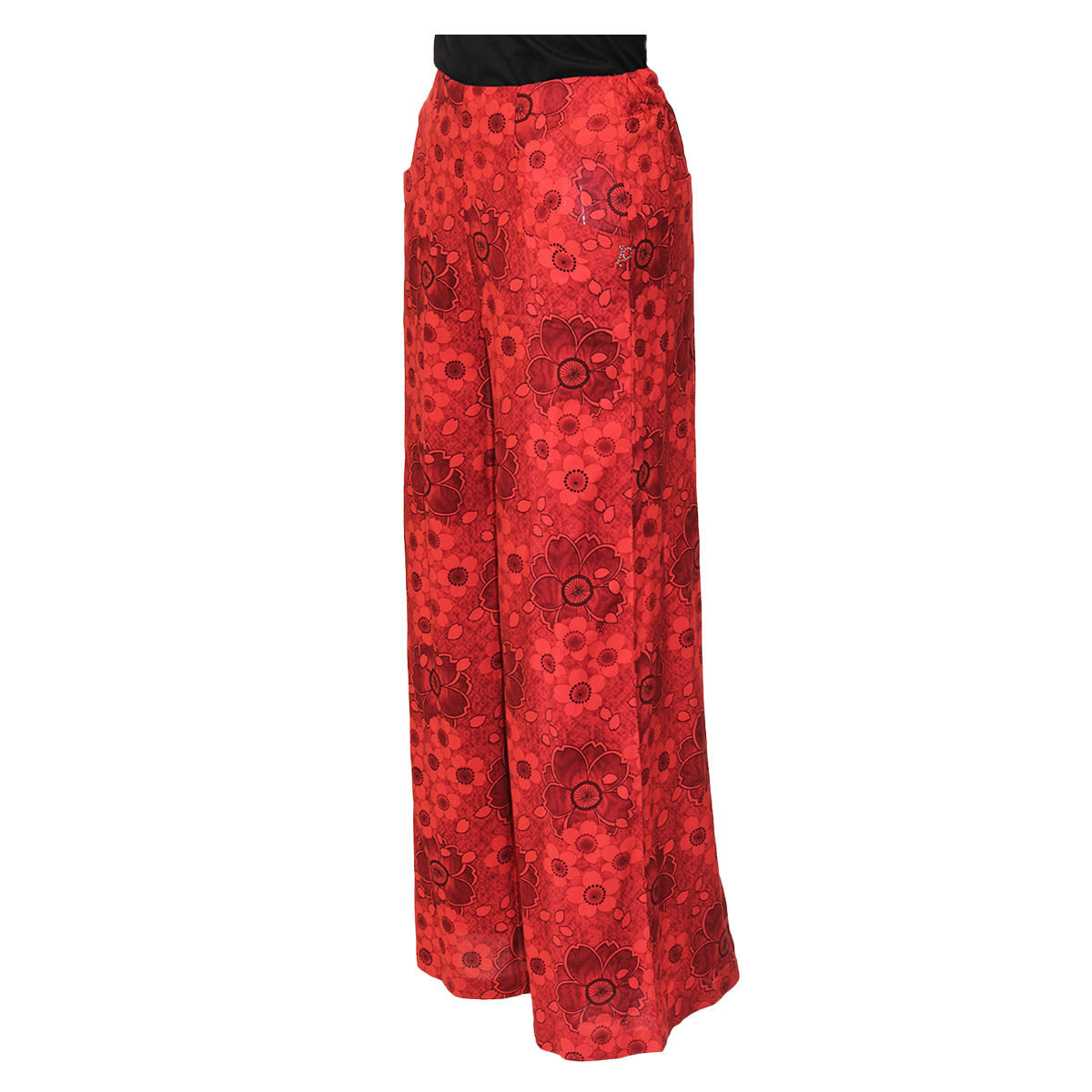 Teen19 Girls Casual Full Length Palazzo/Parallal Pant- Red