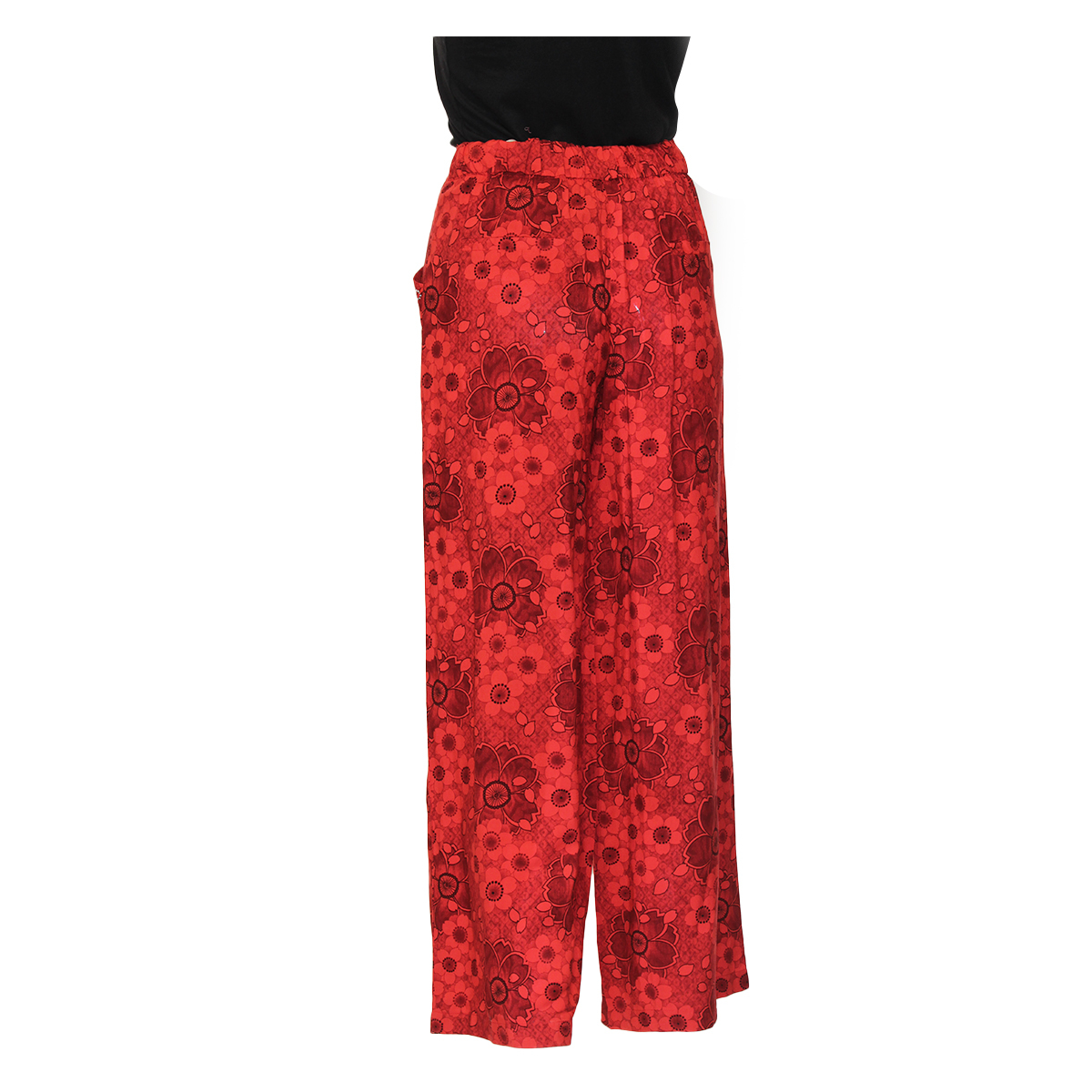 Teen19 Girls Casual Full Length Palazzo/Parallal Pant- Red