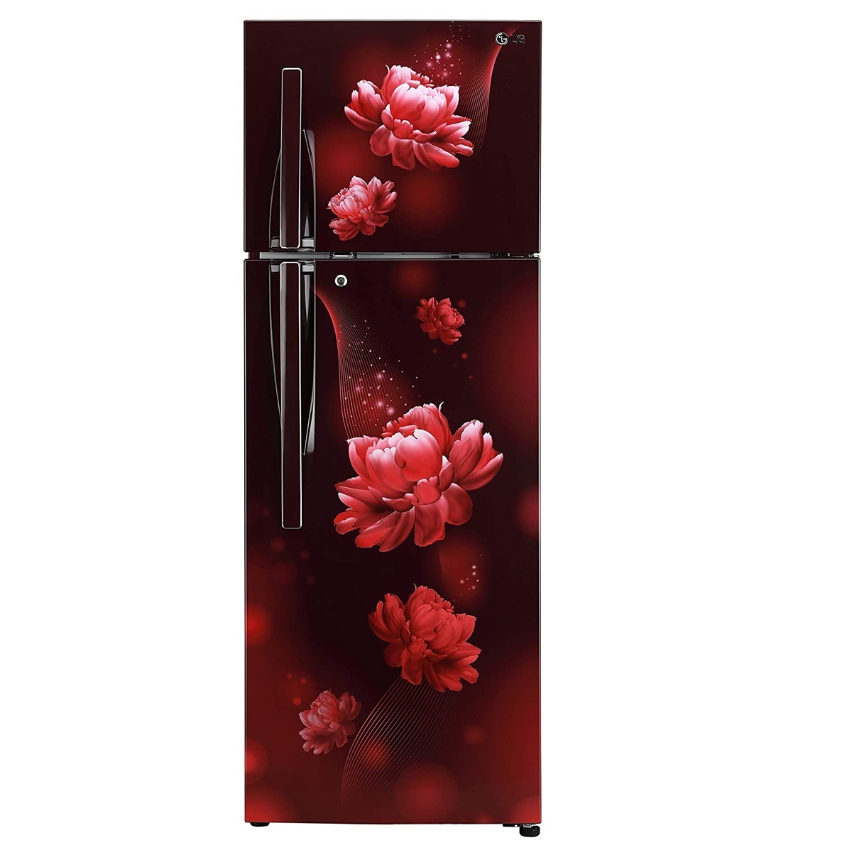 LG Double Door Refrigerator GL-T322RSCY Scarlet Charm 308Ltr